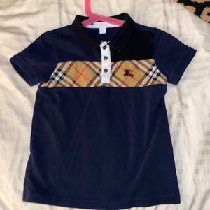 Children size 6Y authentic Burberry polo shirt